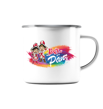 PG Pänz - Emaille Tasse (Silber)