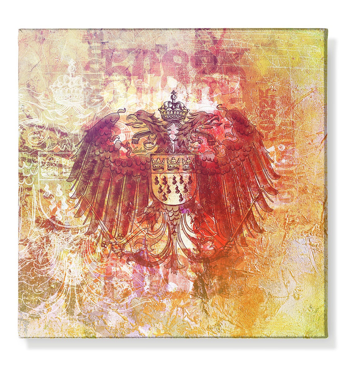 Coolonia Wappen Mixed Media Art Print - Kunstdruck auf Leinwand