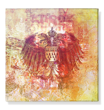 Coolonia Wappen Mixed Media Art Print - Kunstdruck auf Leinwand