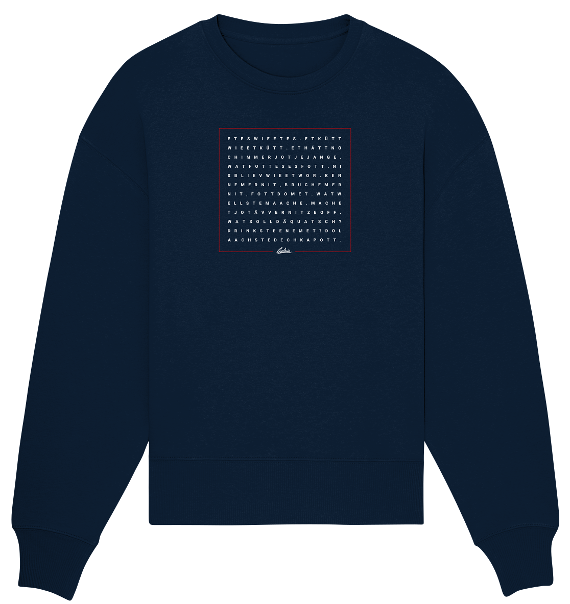 Grundgesetz - Organic Oversize Sweatshirt