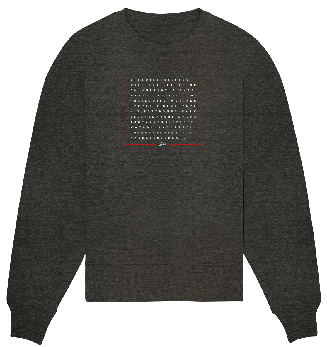 Grundgesetz - Organic Oversize Sweatshirt