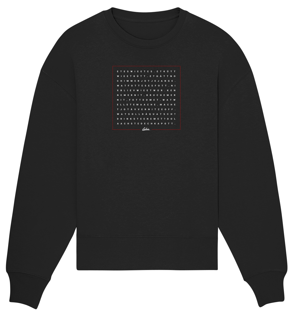 Grundgesetz - Organic Oversize Sweatshirt