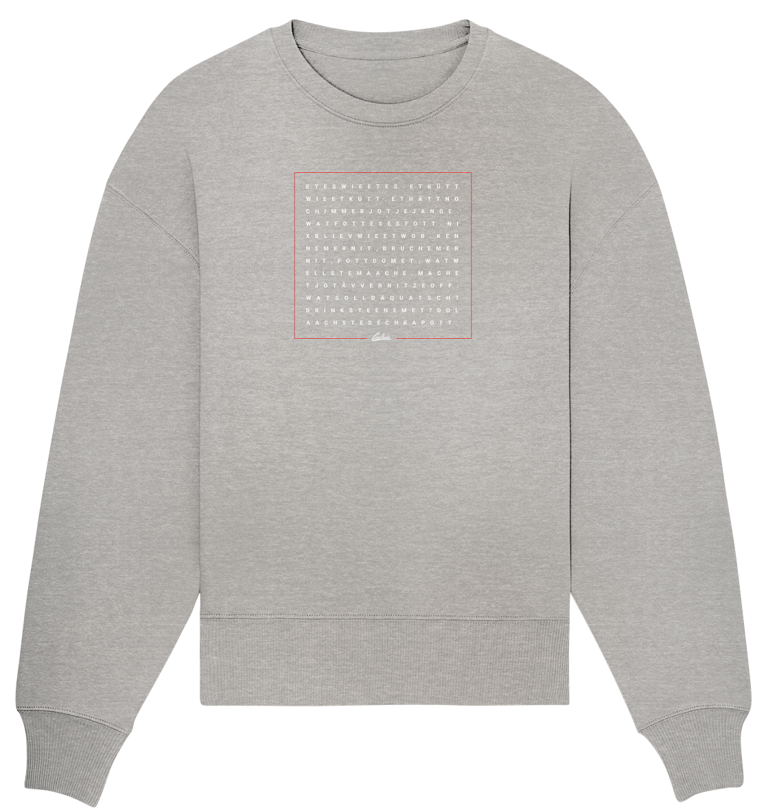 Grundgesetz - Organic Oversize Sweatshirt