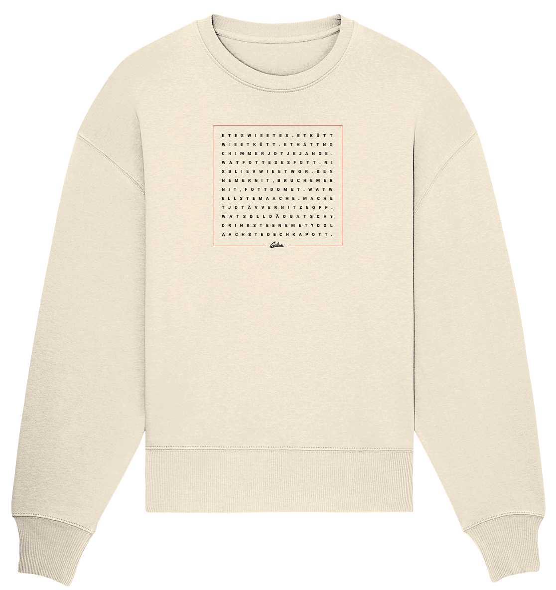 Grundgesetz - Organic Oversize Sweatshirt