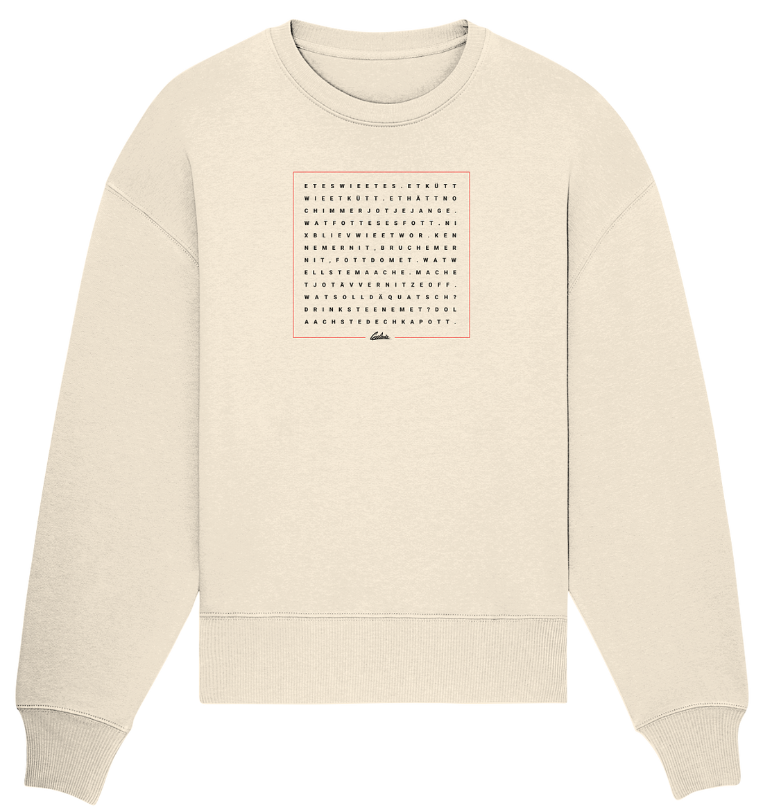 Grundgesetz - Organic Oversize Sweatshirt